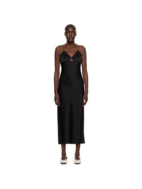 FILIPPA K 블랙 슬립 맥시 드레스