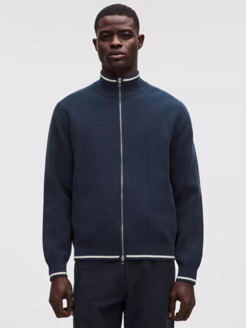 lululemon Cotton-Blend Knit Full-Zip Sweater