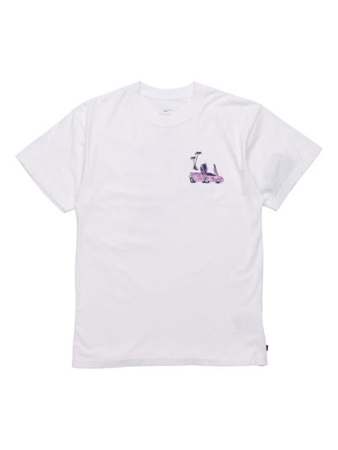 Nike Nike Printing Skateboard Short Sleeve White CW1479-100