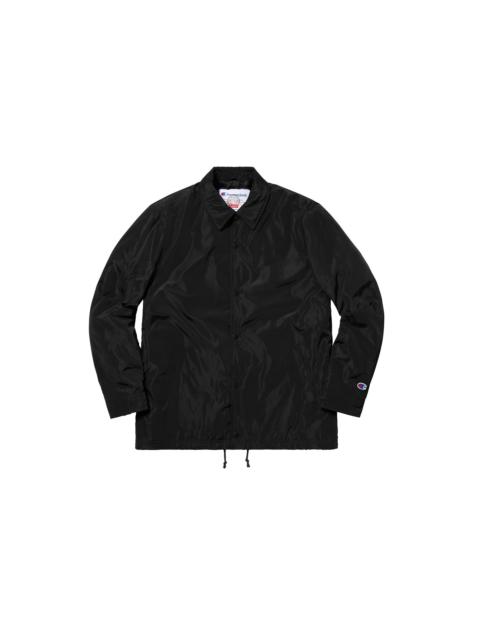 Supreme FW18 Champion Label Coaches Jacket 'Black' SUP-FW18-365