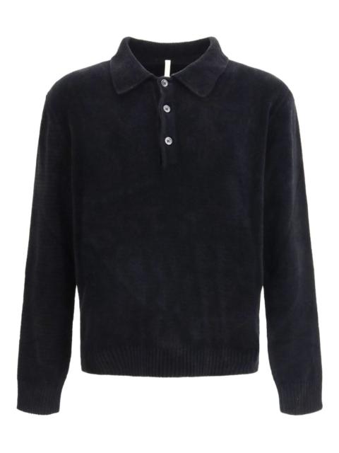 SUNFLOWER chenille button polo shirt