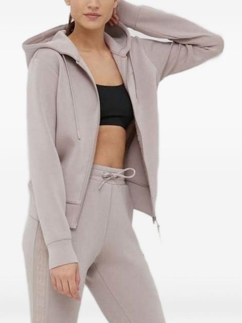 GUESS USA logo-plaque zip-up hoodie