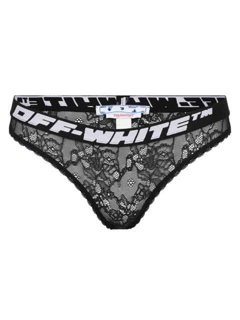 Off-White LACE BAND THONG