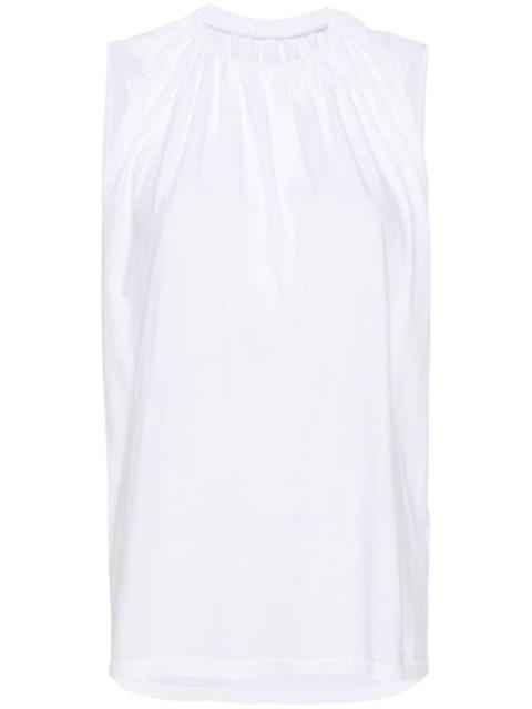 MM6 Maison Margiela gathered-detail cotton tank top