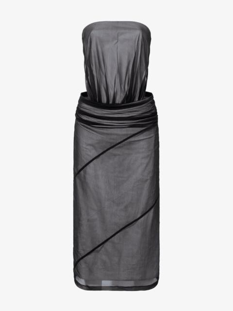 Gwen Strapless Dress in Silk Nylon