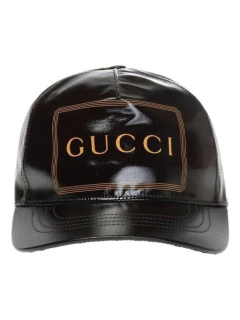 GUCCI (WMNS) Gucci Baseball Hat With Frame Print 'Black' 426887-4HG80-1000
