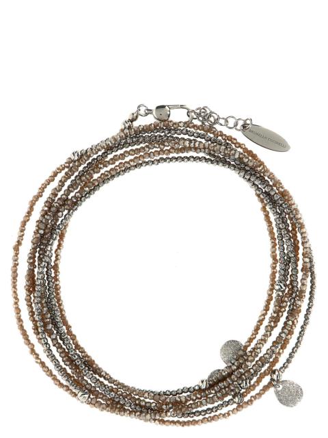 Brunello Cucinelli Glass Beads Bracelet Jewelry Brown