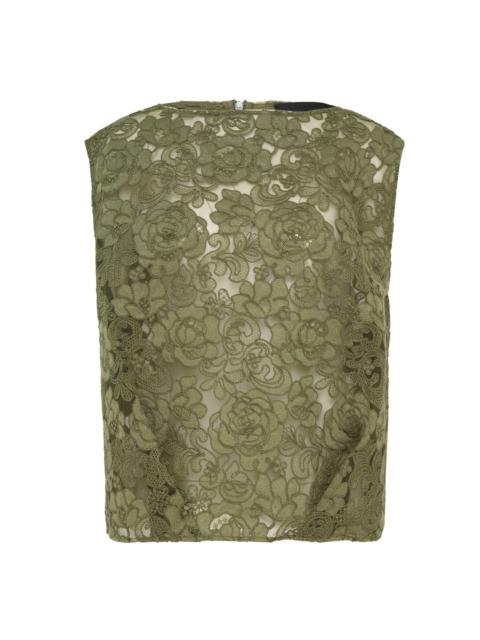 Simone Rocha Boxy Heavy Lace Top