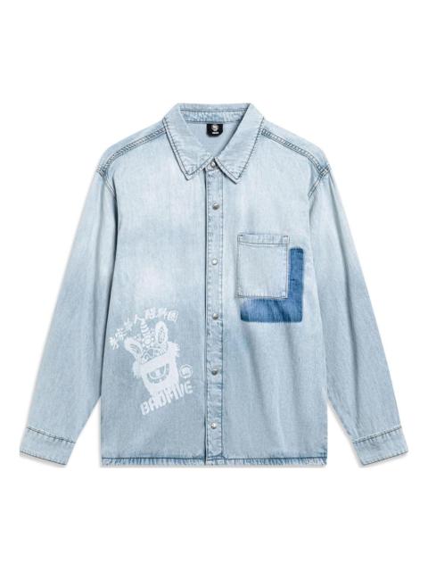 Li-Ning Li-Ning BadFive Graphic Denim Jacket 'Denim Blue' AJDT771-1