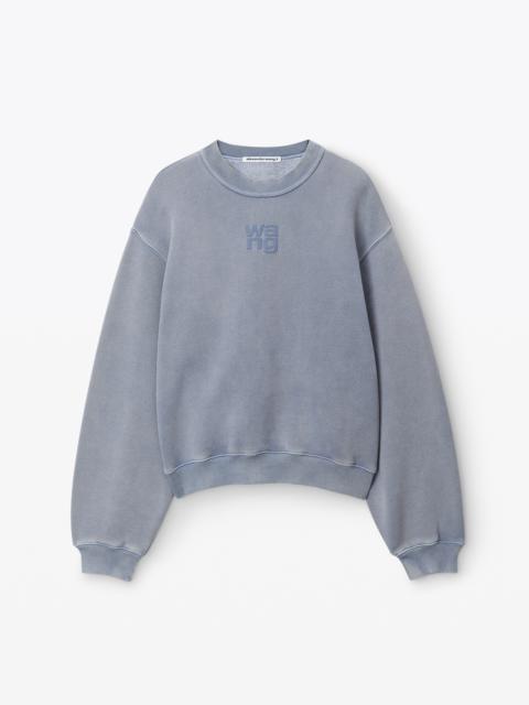 Alexander Wang puff logo sweatshirt in terry