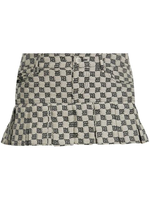 MISBHV monogram pleated skirt