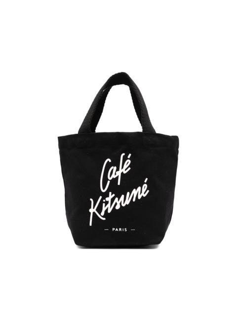 Maison Kitsuné logo print tote bag