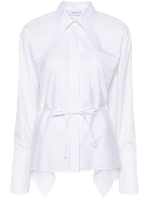 VIKTOR & ROLF Volant open back tied shirt