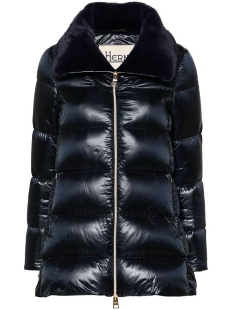 Herno faux-fur collar down coat