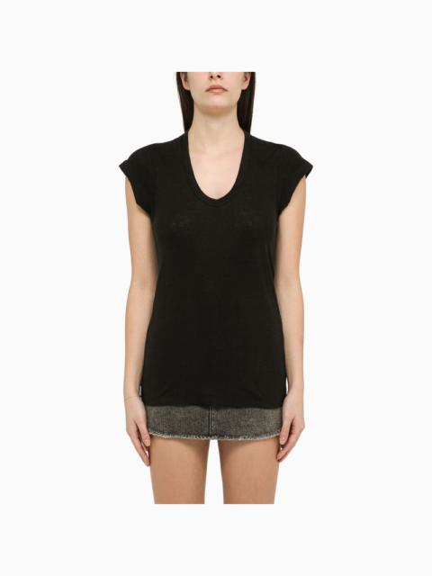 Isabel Marant Étoile Black linen T-shirt