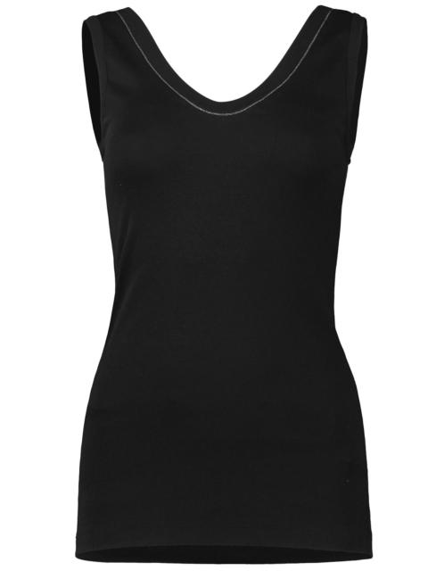 Brunello Cucinelli Monili Trim Tank - Black