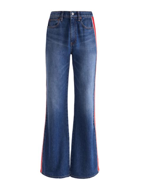 Alice + Olivia WEEZY SIDE STRIPE JEAN