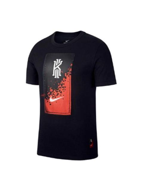 Nike Nike Kyrie Irving Pattern Sports Round Neck Short Sleeve 'Black' CK9438-010