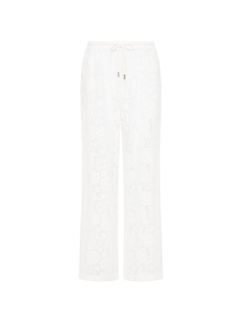 THE UPSIDE lace drawstring trousers