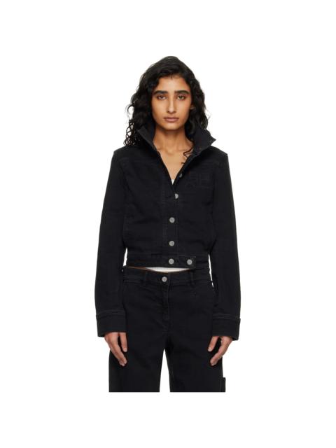 courrèges Black Reedition Denim Jacket