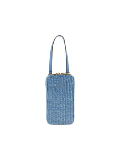 PINKO Love Birds Diamond braided smartphone holder