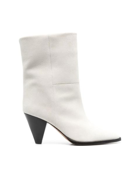suede 80mm ankle boots