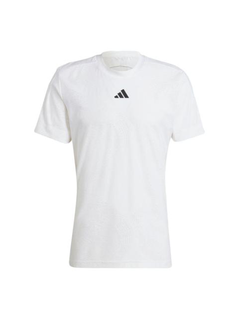 adidas AEROREADY FreeLift Pro Tennis Tee 'White' IK7107