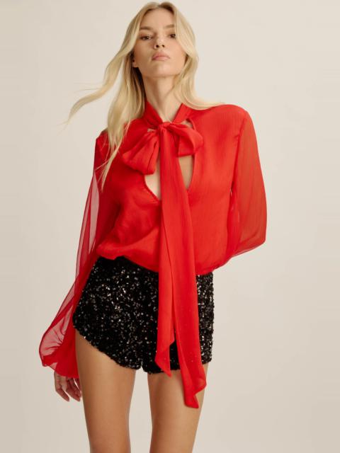 BARDOT Wrenley Sequin Mini Short In Black