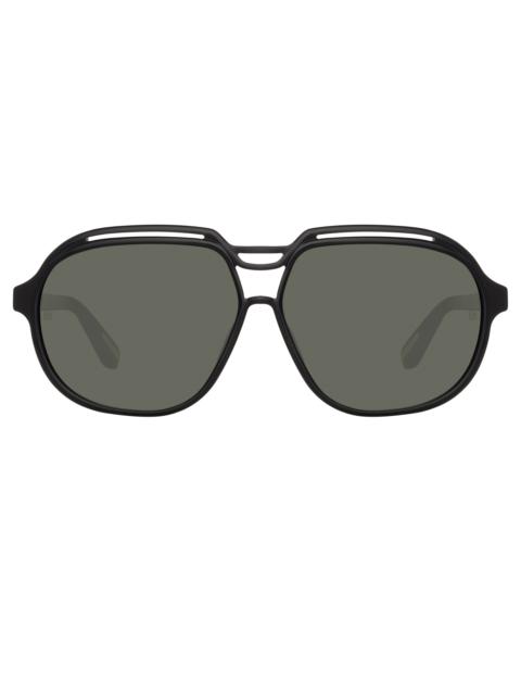 RAPHAEL AVIATOR SUNGLASSES IN BLACK