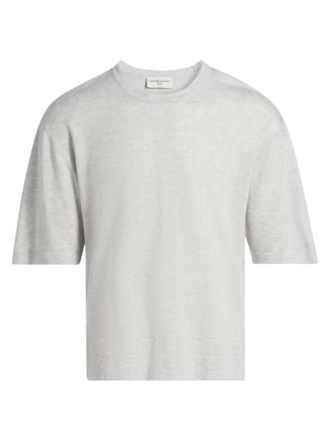 OFFICINE GÉNÉRALE Men Boris Knit Crewneck T-Shirt - Light Heather Grey