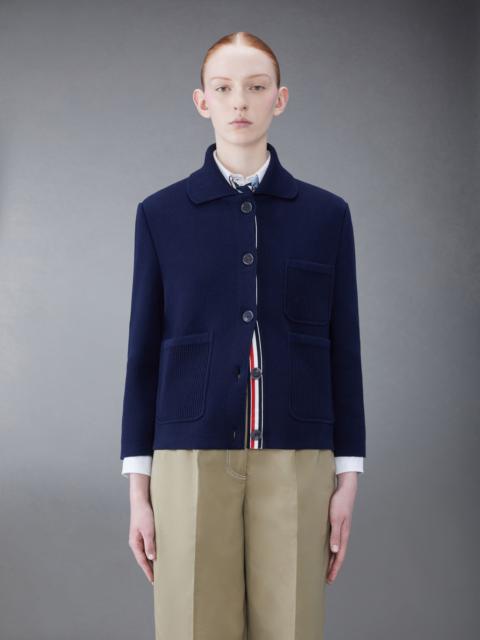Thom Browne RWB-stripe intarsia jacket