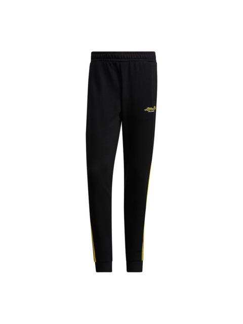 adidas neo M Fav Knt Tp 1 Casual Sports Bundle Feet Long Pants Black GP5674