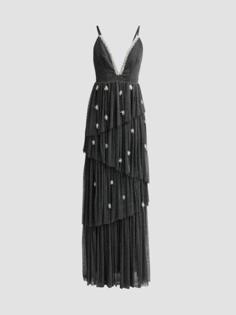 PatBO Women's Thereza Beaded Tulle Gown - Black