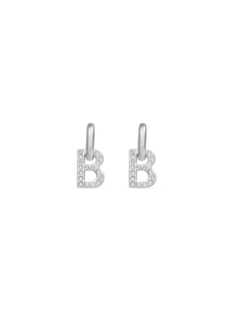 Women's B Chain Xs Earrings in Silver