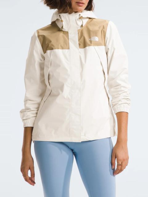 The North Face Antora Jacket in White Dune/Khaki Stone