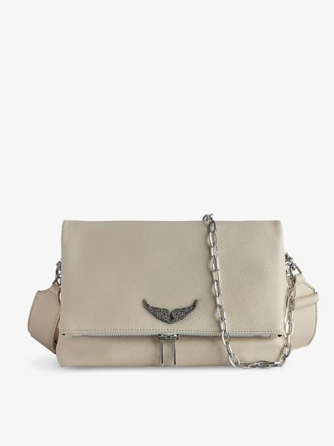 Zadig & Voltaire Rocky Swing Your Wings leather clutch bag