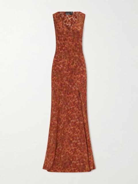 cortana Irina Silk-chiffon Maxi Dress