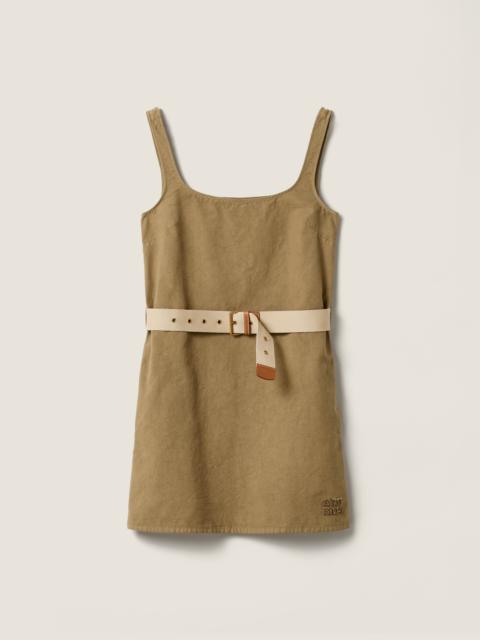 Miu Miu Old gabardine mini-dress