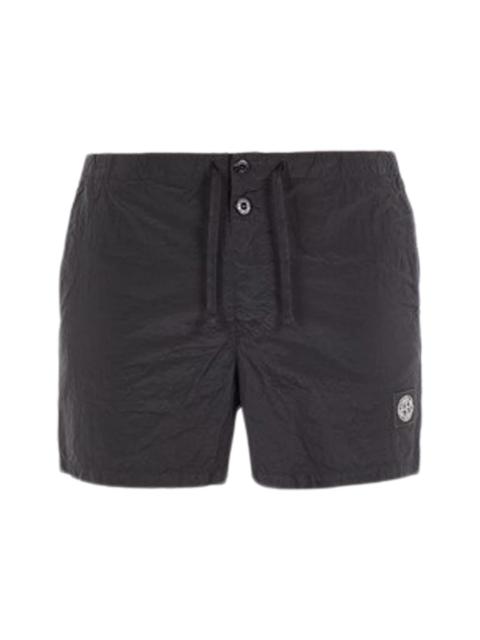 Stone Island Stone Island Slim Fit Metal Nylon Swim Trunks Black