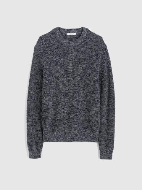 Madewell Cotton Shaker-Stitch Crewneck Sweater
