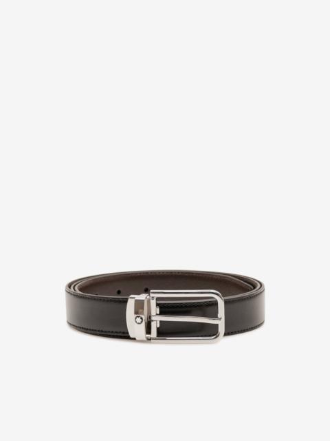 Montblanc rectangular-buckle leather belt