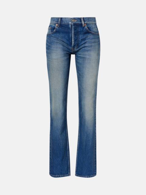 SAINT LAURENT Faded straight jeans