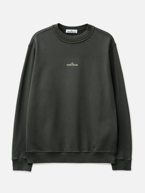 Stone Island COTTON FLEECE 'INDUSTRIAL FOUR' PRINT SWEATSHIRT