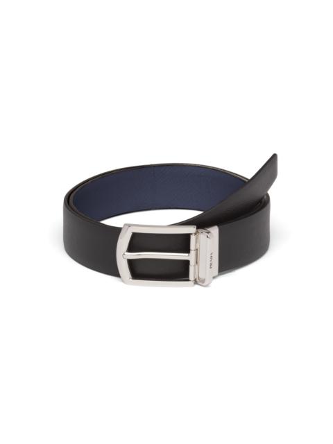Reversible Saffiano leather belt