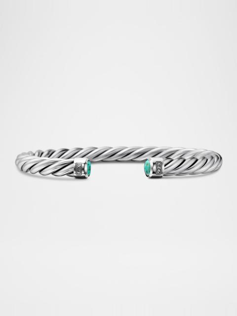 DAVID YURMAN 6mm Men's Cable Cuff Bracelet in Silver