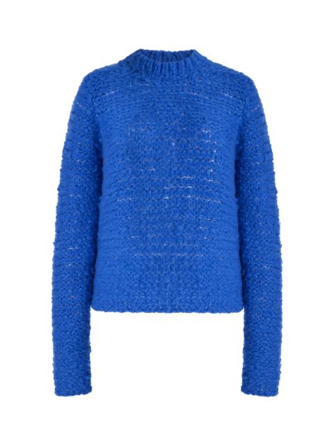 GABRIELA HEARST Durand Knit Sweater in Sapphire Welfat Cashmere