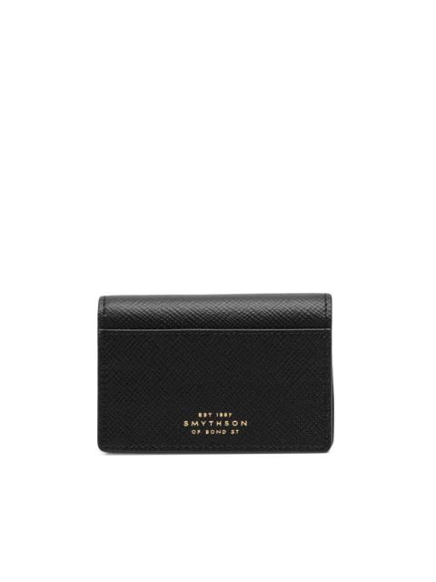 Smythson leather foldover wallet