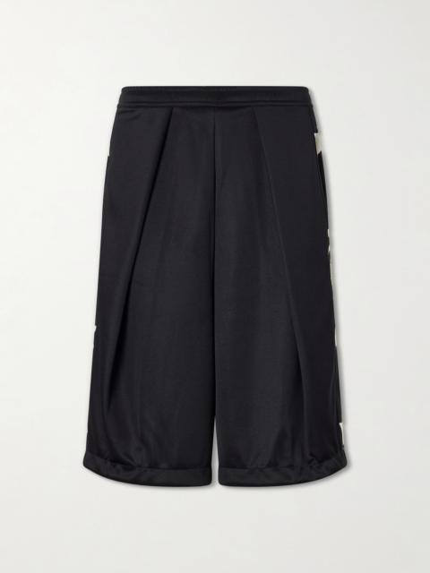 Kapital Kome-Kome Straight-Leg Satin-Jersey Shorts