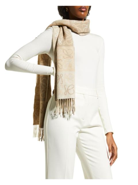 Loewe Anagram Logo Cashmere-Blend Scarf
