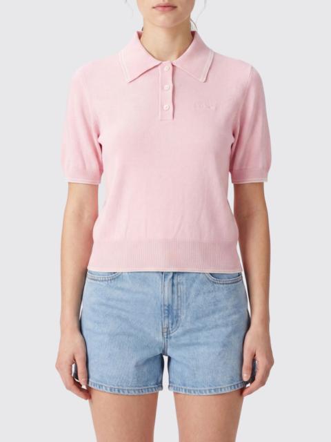 A.P.C. A. P.C. Knit Cotton Polo with Ribbed Collar and Trims
